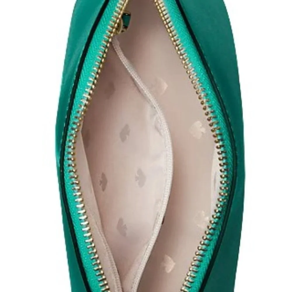 NWT KATE SPADE KALI SMOOTH LEATHER SMALL DOME CROSSBODY (WINTERGREEN)